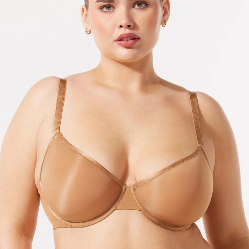 Rihanna Savage X Fenty Sheer X Demi Spacer Bra Sweet Latte Nude 38H